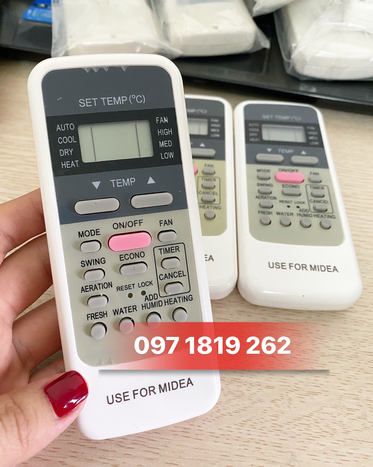 Khiển remote điều hòa máy lạnh MEDIA