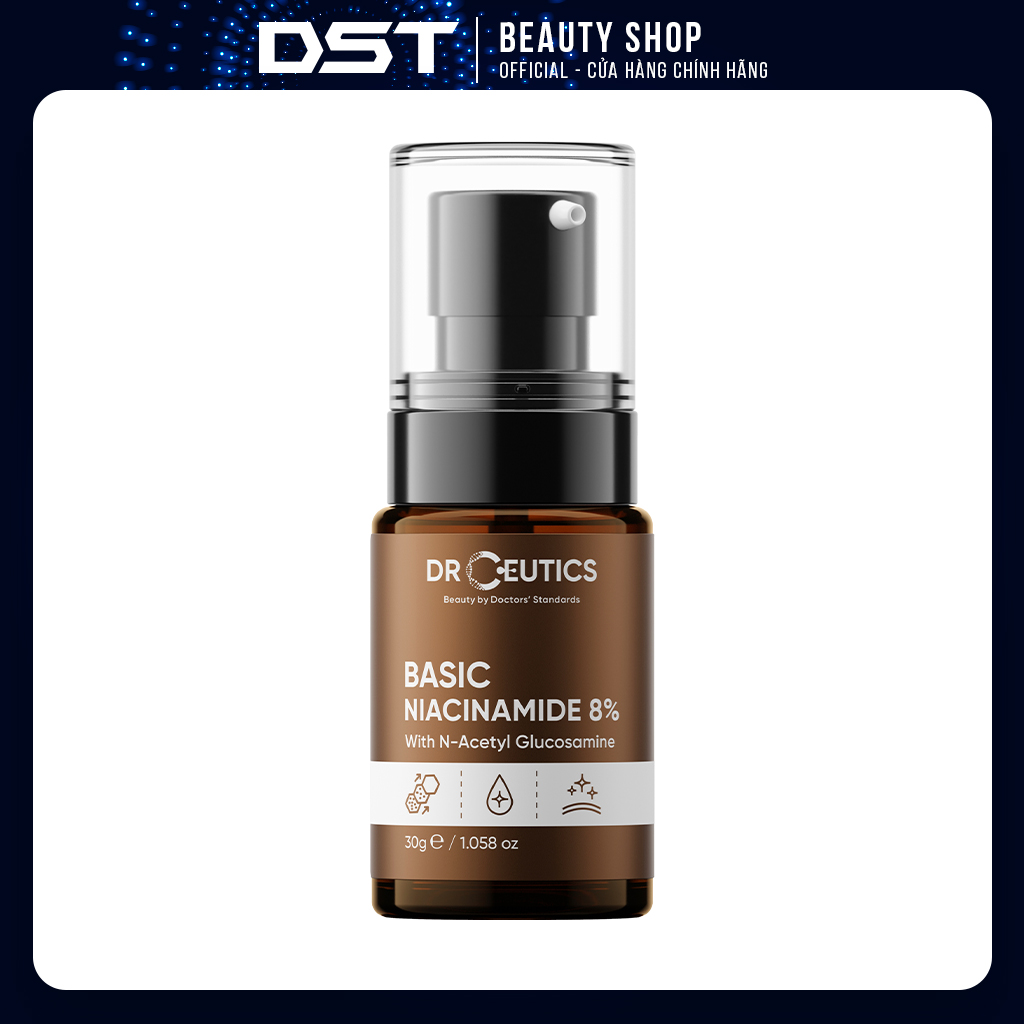 [Dược Sĩ Tiến] Tinh Chất Niacinamide Basic 8% DrCeutics Cho Da Dầu Mụn (30g)