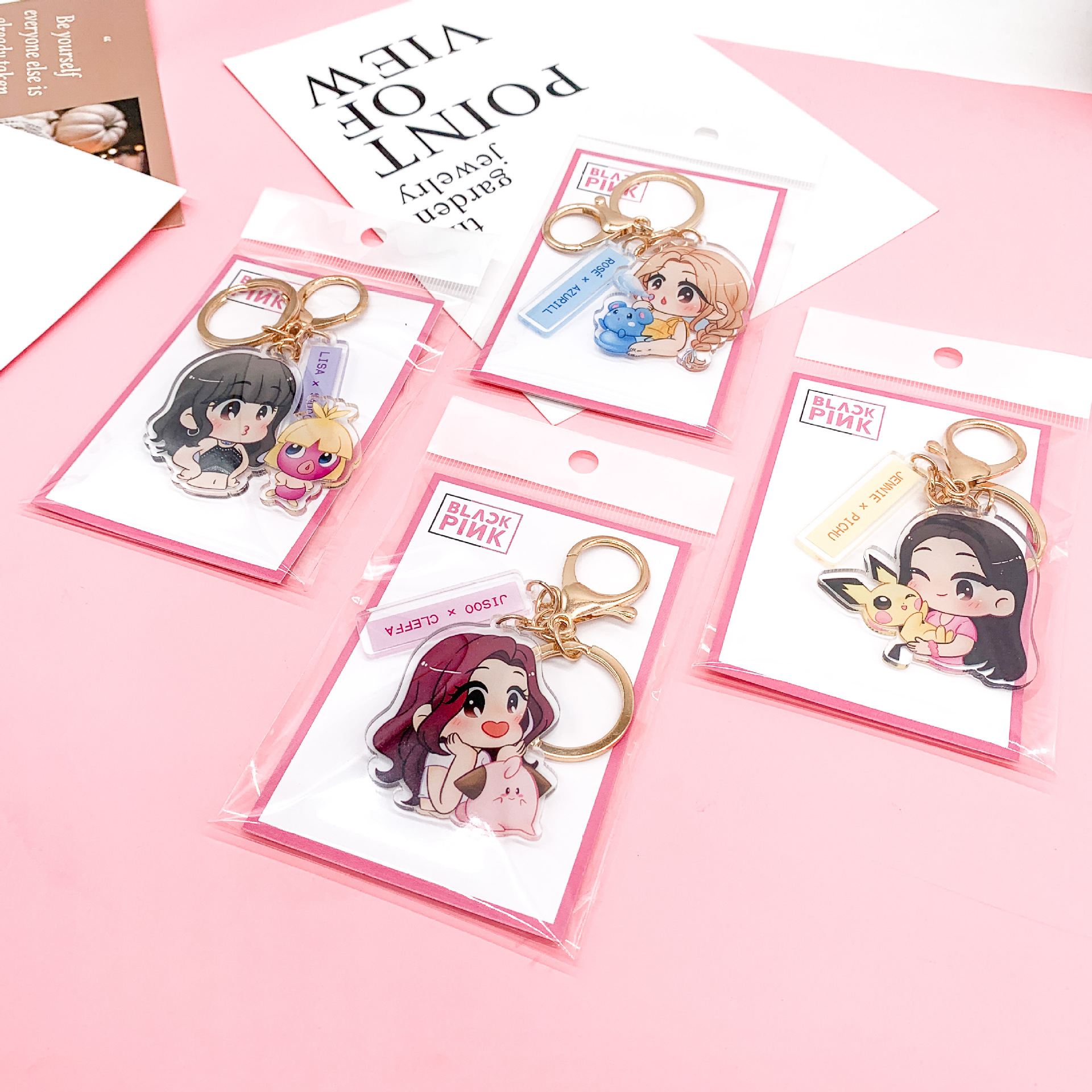 Móc khóa Blackpink chibi Thần Tượng Kpop nhựa Acrylic