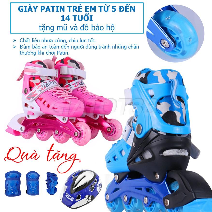 [FREE SHIP] Giày Patin Cho Trẻ Em, tặng mũ và đồ bảo hộ  Giày Patin tặng mũ và đồ bảo hộ (5 đến 14 tuổi)  Giày Patin trẻ em tặng mũ và đồ bảo hộ Giày Patin Trẻ Em Kèm Đồ Bảo Hộ  giày trượt patin trẻ em,Giày Patin trẻ em