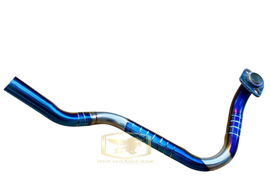 Cổ pô Inox 304 xi Titan dành cho xe Vario (inox 100% chống rỉ sét) Kim hoàng kim