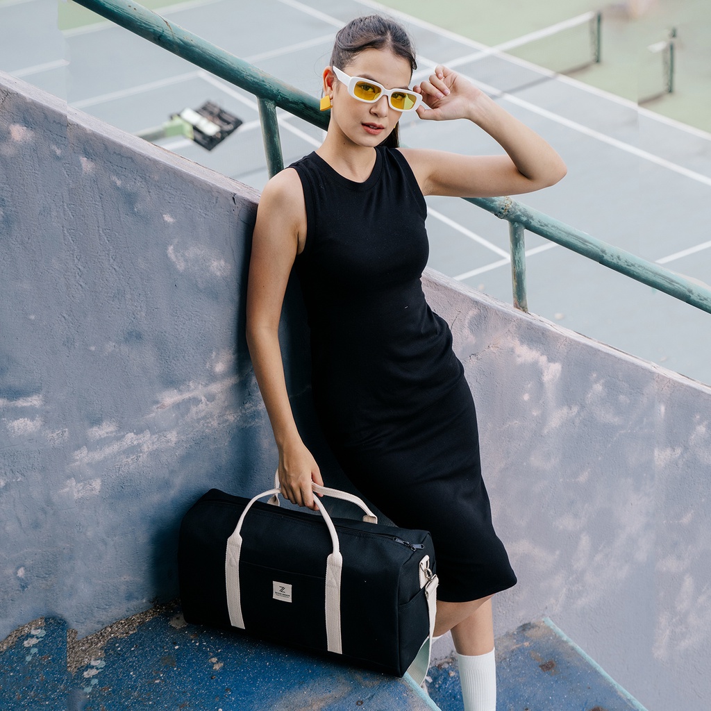 Túi du lịch Duffle vải canvas Ziczac Design