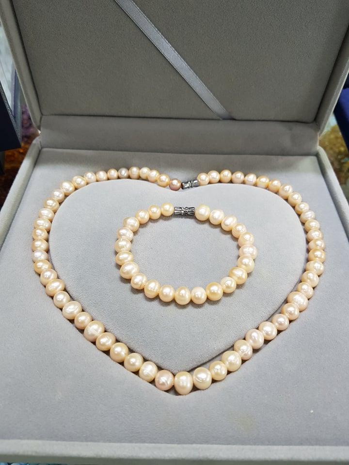 Bộ Trang Sức Ngọc Trai Nuôi Nước Ngọt