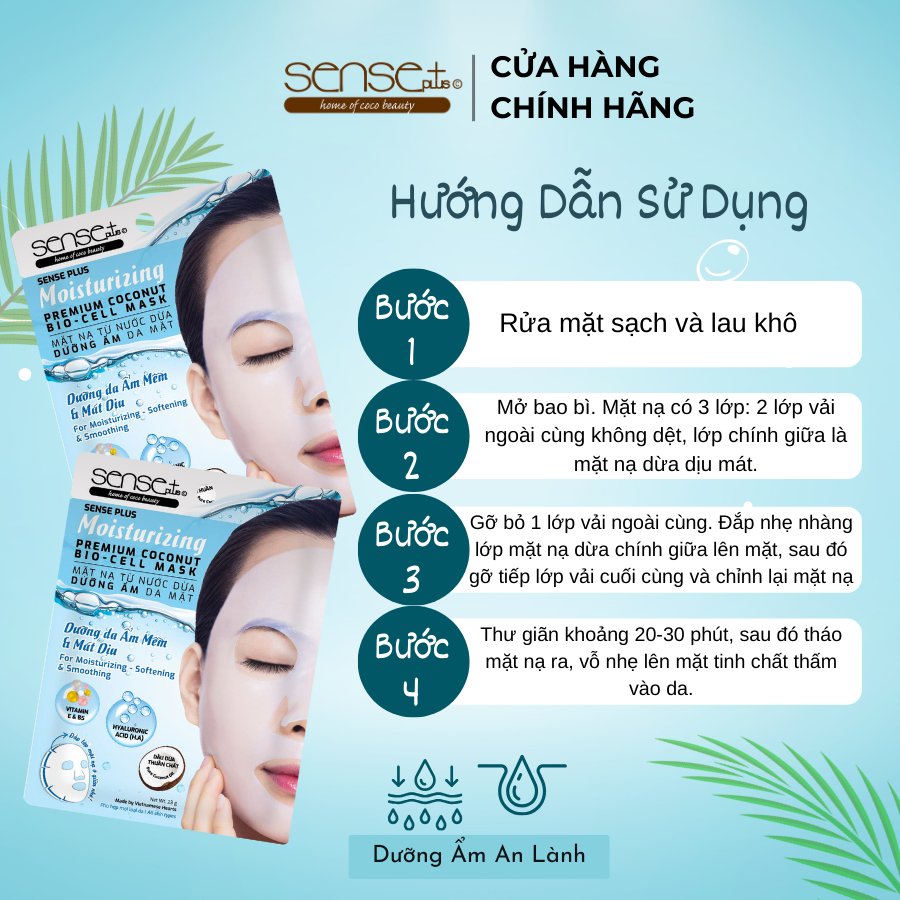 Moisturizing Premium Coconut Bio-Cell Mask Sense Plus