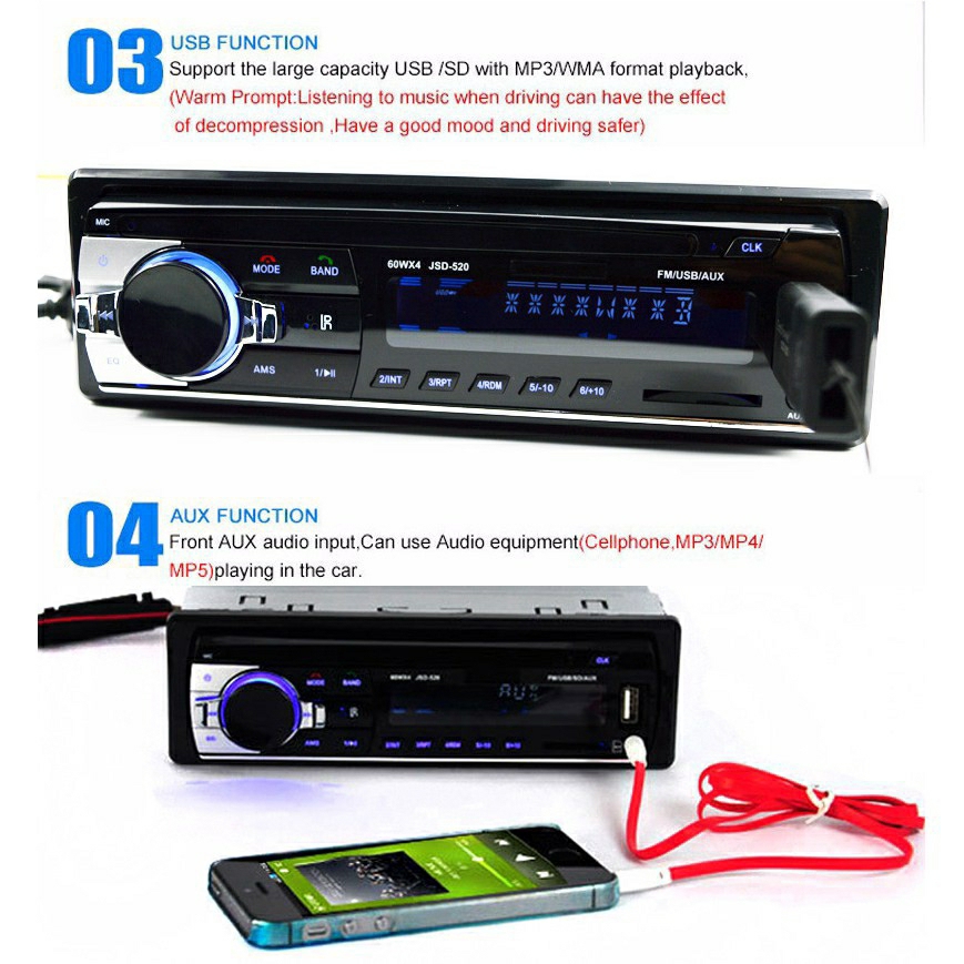 máy nghe nhạc bluetooth mp3 xe ô tô