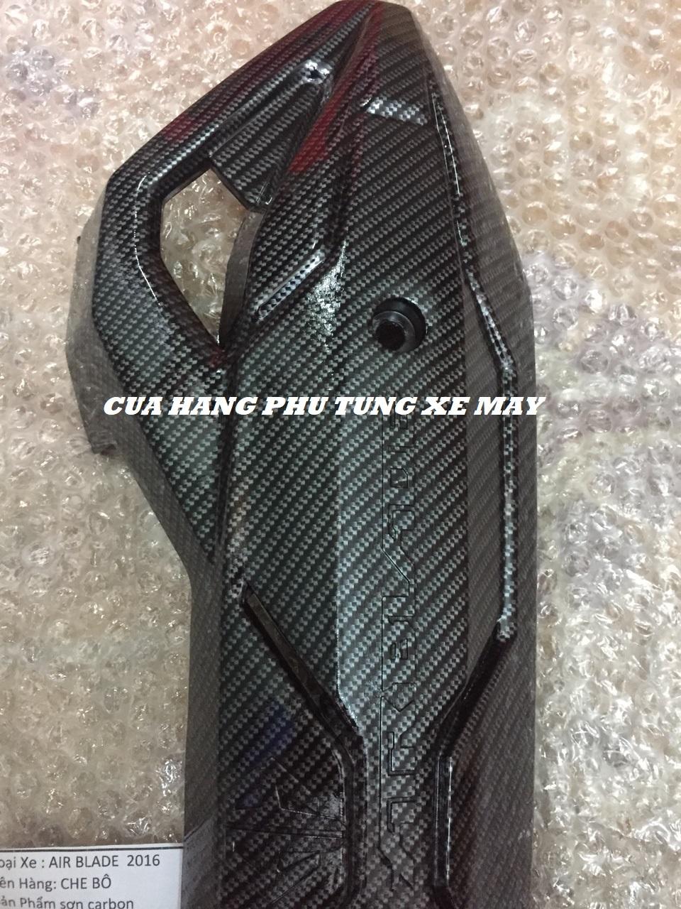 Ốp pô gắn xe Air Blade 2016 - 2019 cacbon