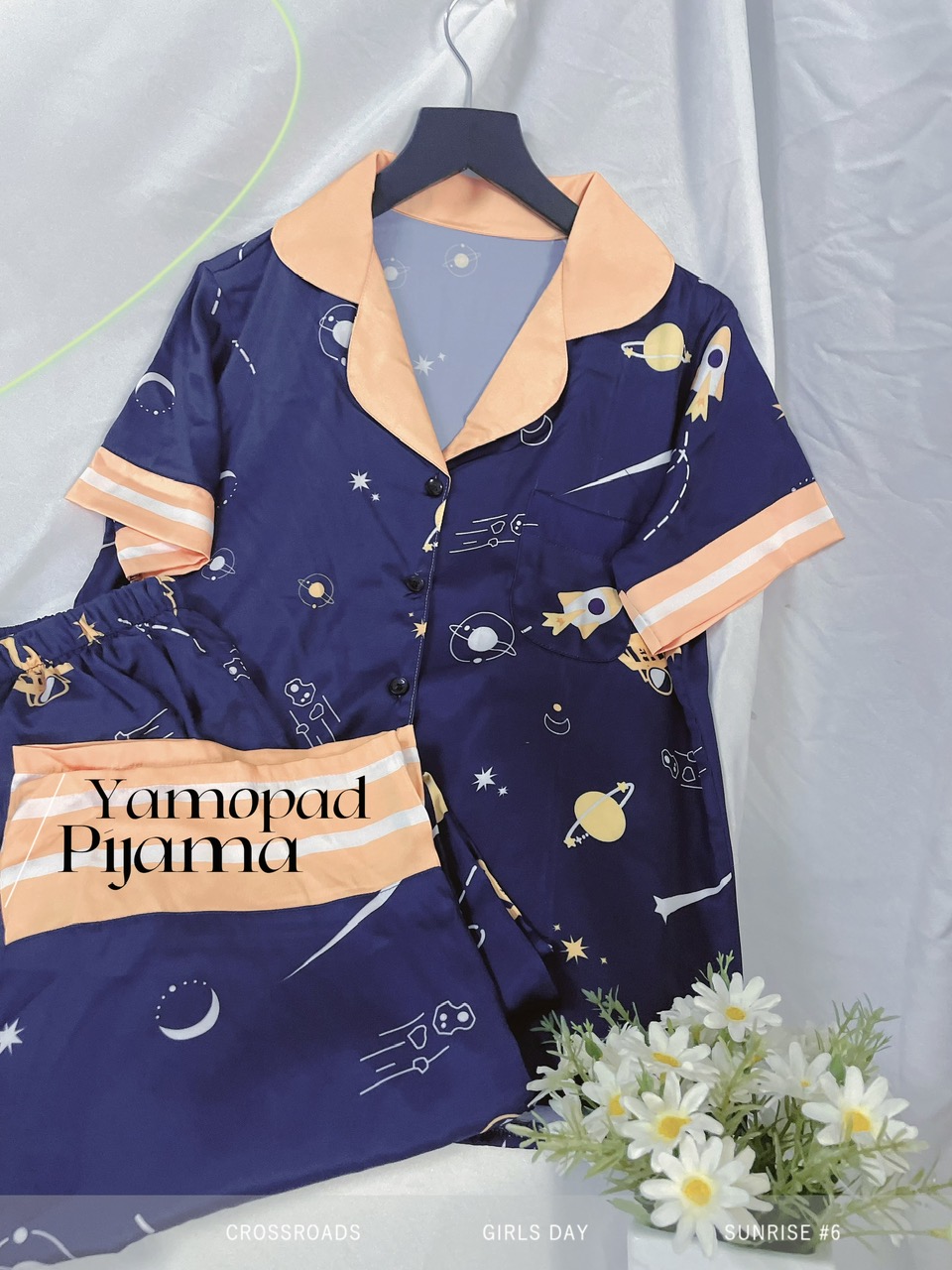 Bộ Đồ Ngủ Nữ Pyjama Lụa Trơn YAMOPAD Cao Cấp Tay Cộc Quần Dài Mềm Mịn Màu Basic
