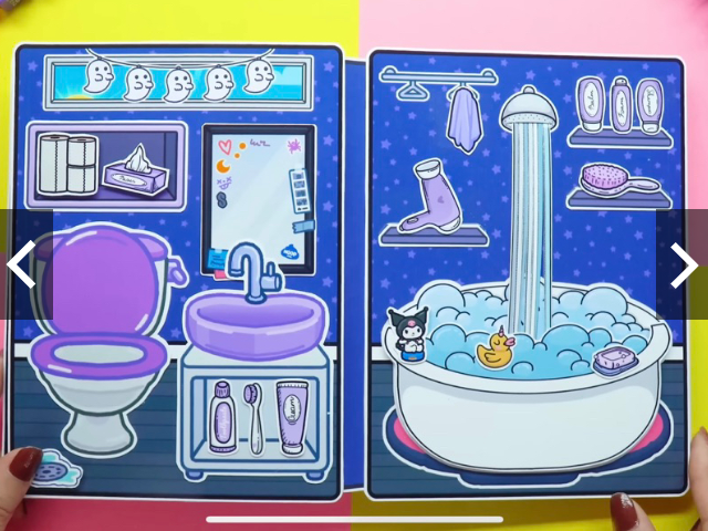 Ngôi nhà búp bê giấy Kuromi House