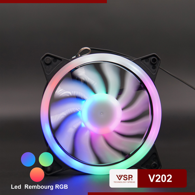 Fan tản nhiệt led 2 mặt V202