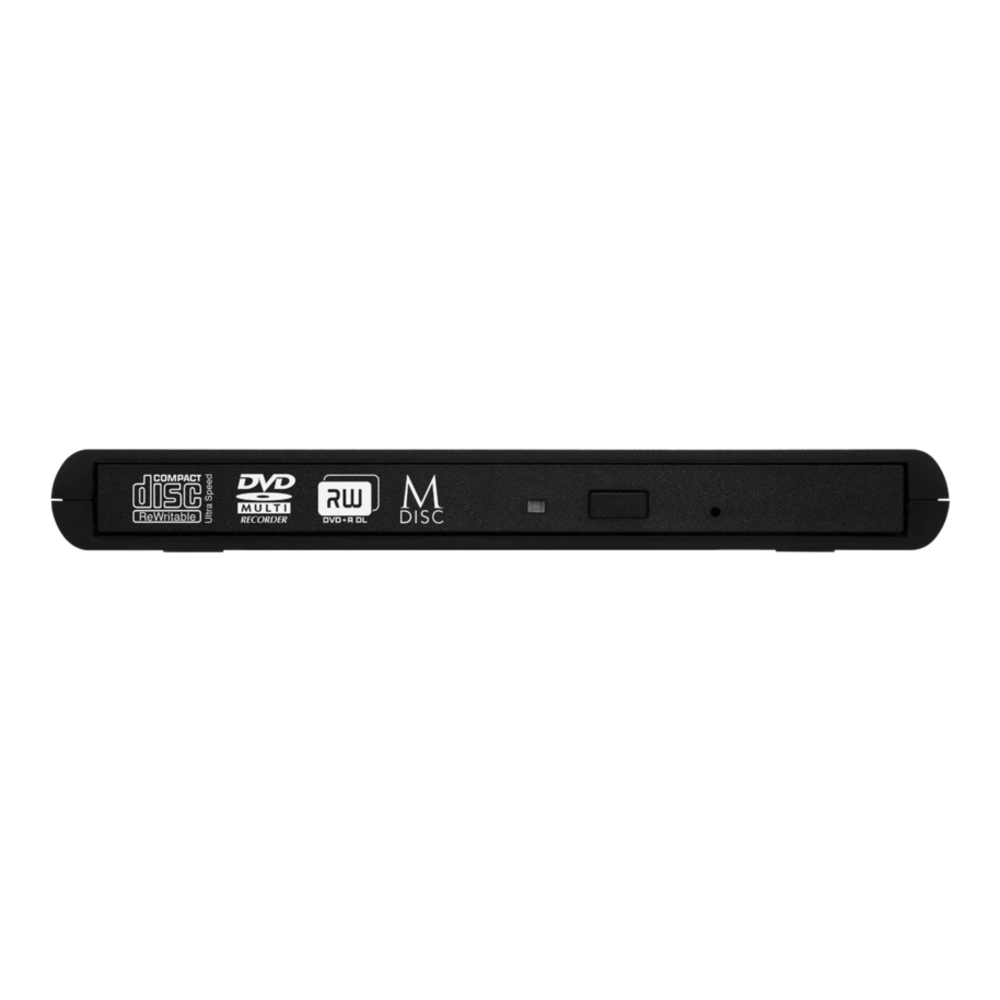 Ô đĩa cắm ngoài Verbatim Silmline CD/DVD USB 2.0 Đen
