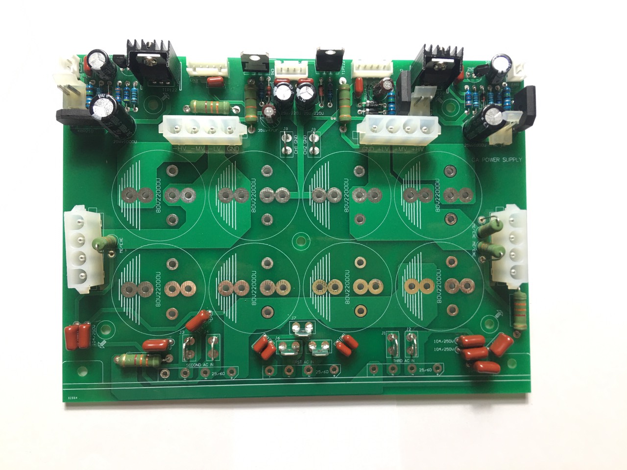 Bo mạch nguồn đẩy CA18 CA20 8 tụ 3 cấp nguồn class H