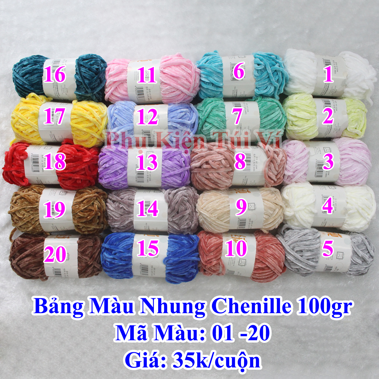 Len nhung Chenille