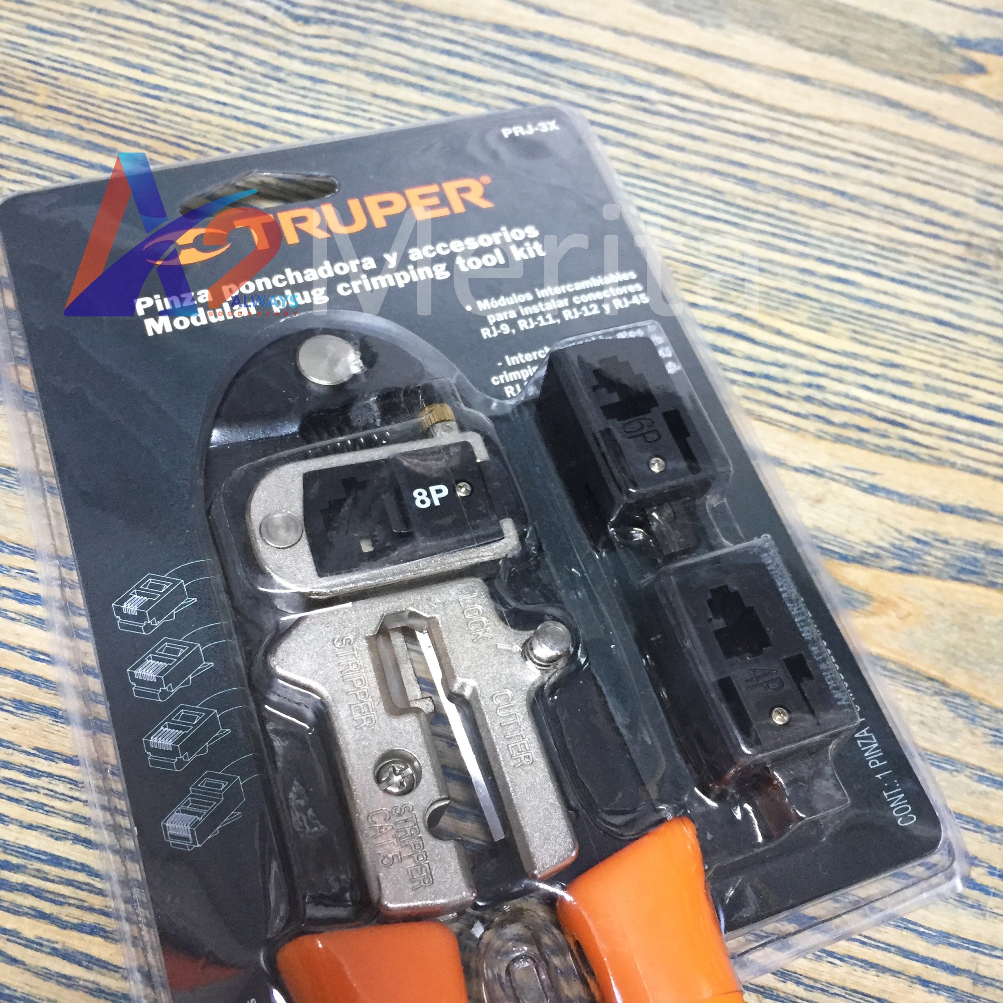 Kềm bấm cáp mạng nhiều đầu Truper 18343 (PRJ-3X)