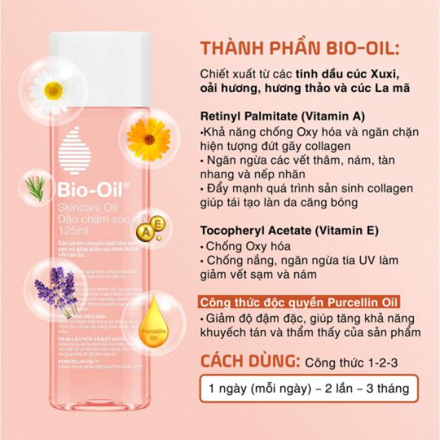 DẦU CHỐNG RẠN DA BIO OIL 60ML-125ML