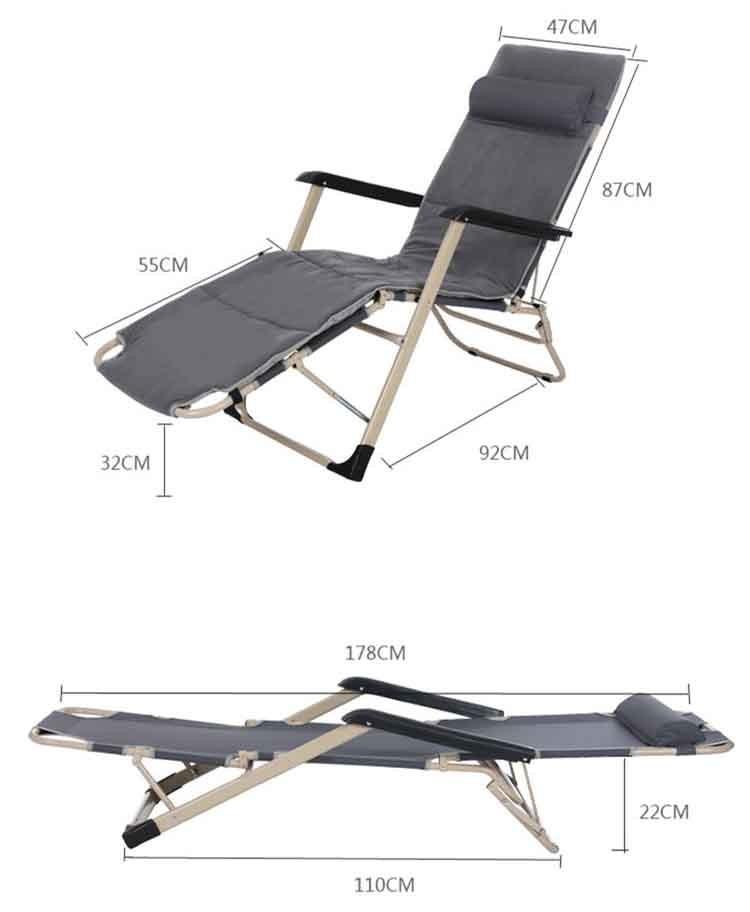 Giường Ghế Xếp Văn Phòng Có Đệm Và Bịt Mắt