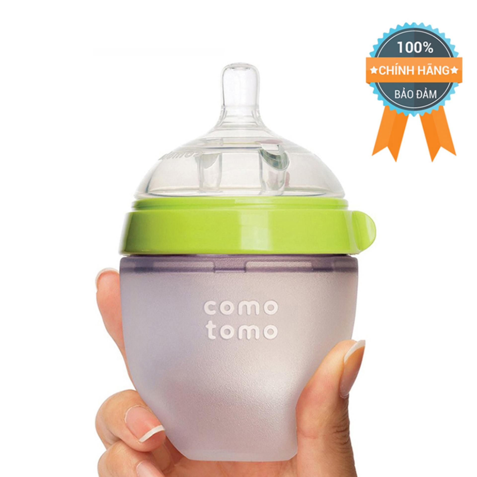 Bình sữa COMOTOMO 150ml Xanh (Hãng phân phối chính thức)