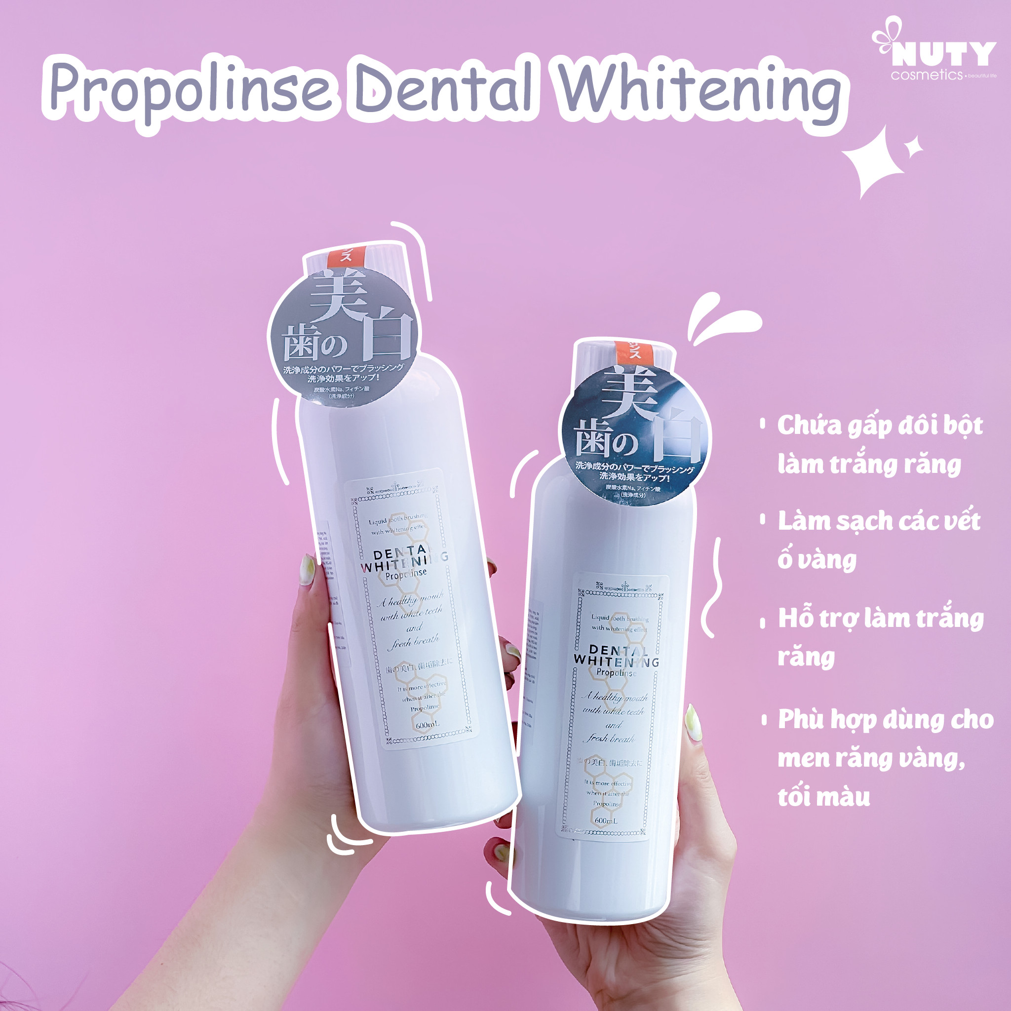 Nước Súc Miệng Propolinse Whitening (600ml)