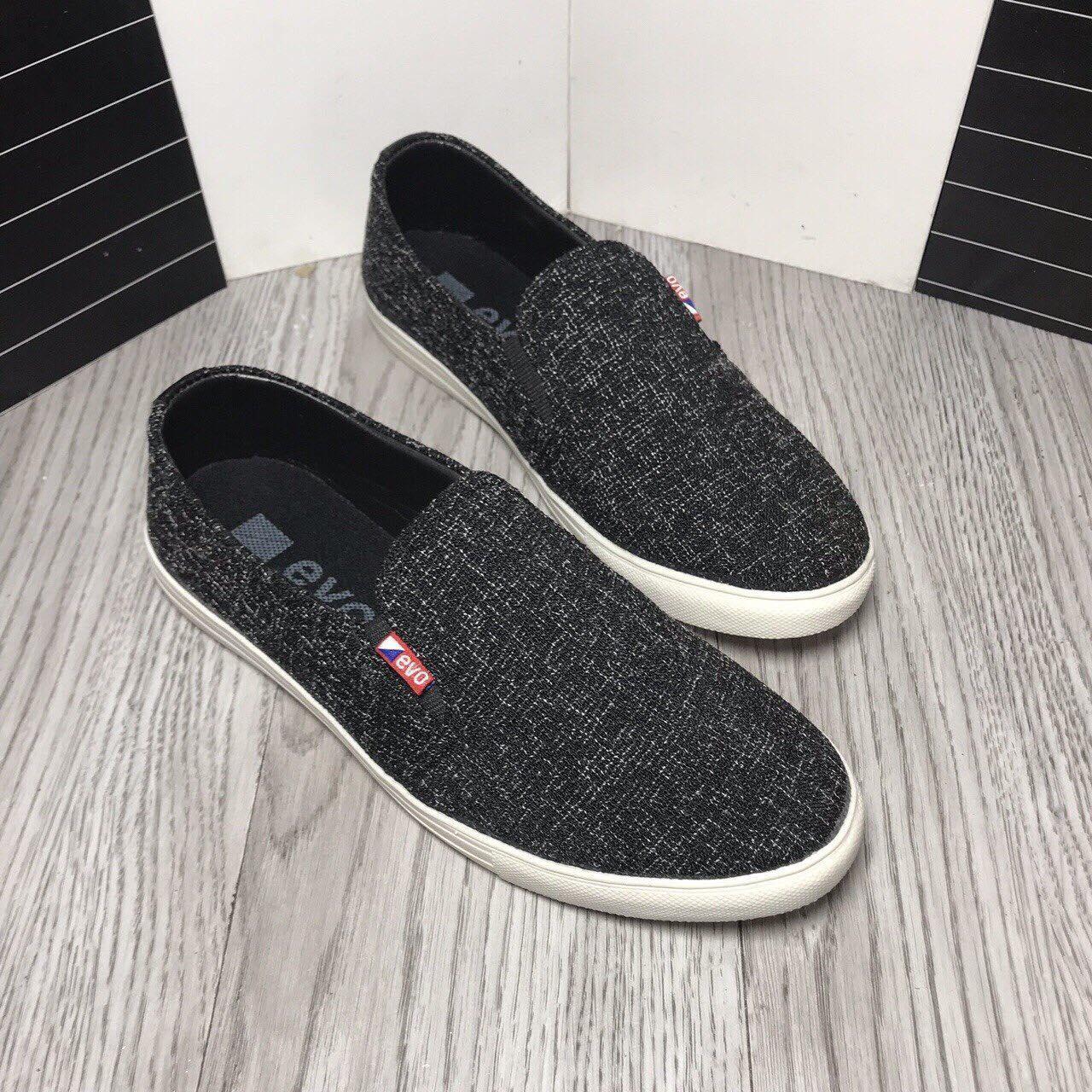 giầy lười tôm đen nam