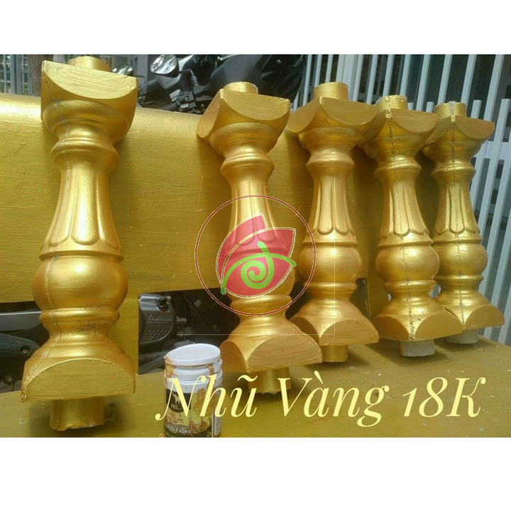 Sơn nước nhũ vàng 18k Yes Paint 200g [sơn chậu]
