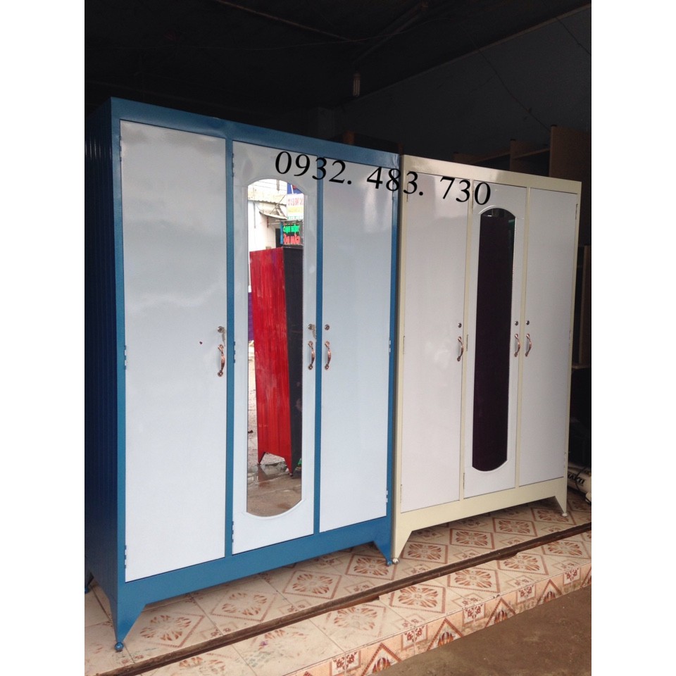 [HCM]Tủ Sắt Quần Áo Ngang 1M2 Cao 1M8