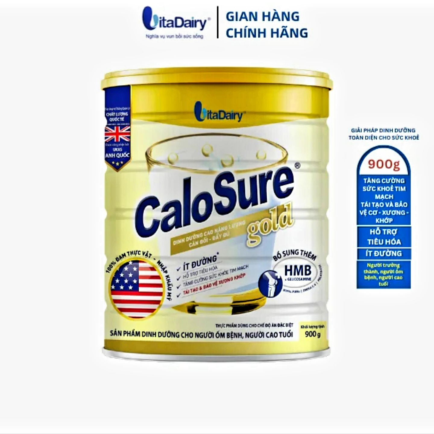 (Expiration Date May 2027) (Scan Qr Code to Earn Coins) Calosure Gold Low Sugar Powdered Milk 900g.