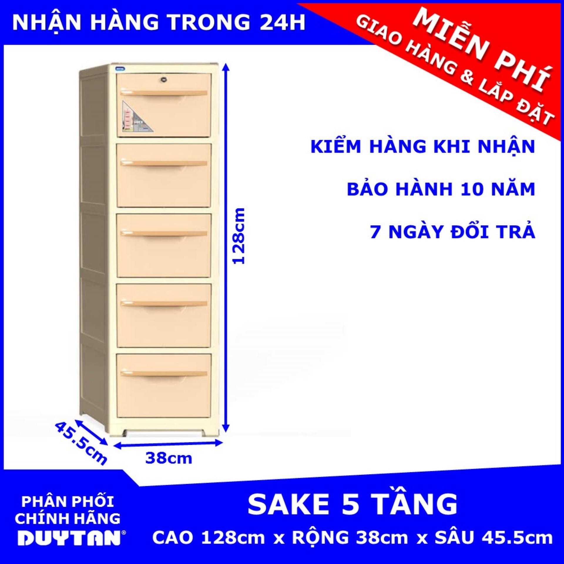 [CÓ SẴN] - [GIAO SIÊU TỐC] - [ĐÃ LẮP RÁP HOÀN THIỆN] Tủ nhựa Duy Tân SA KE 5 tầng (Ngang 38cm x Sâu 45,5cm x Cao 128cm)