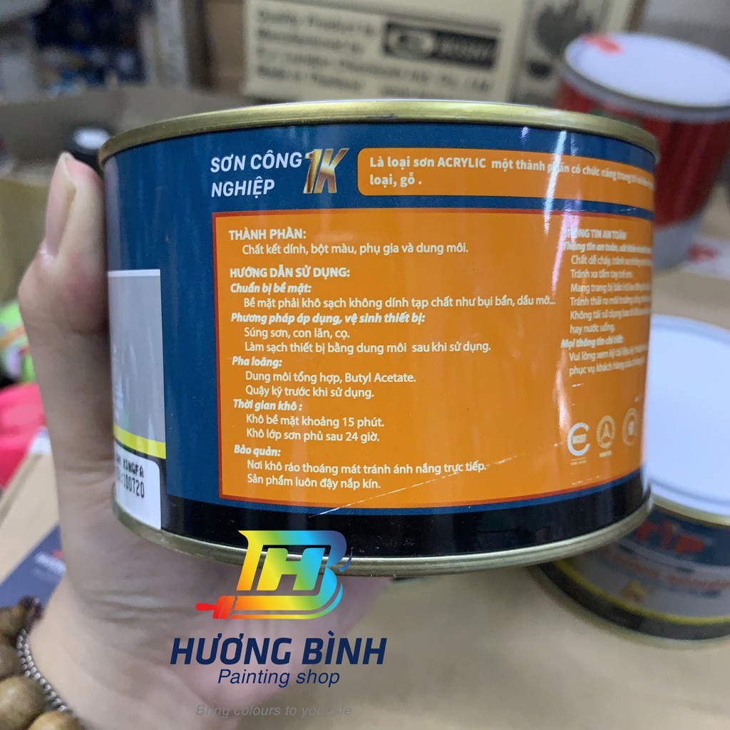 [Lon 400g] Sơn Taiyang TIP - sơn sắt mạ kẽm, inox, gỗ hệ 1K