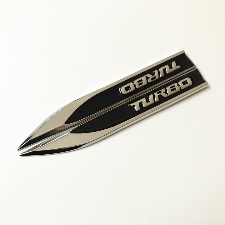 [HCM]Bộ 2 mang cá Turbo dán xe ô tô