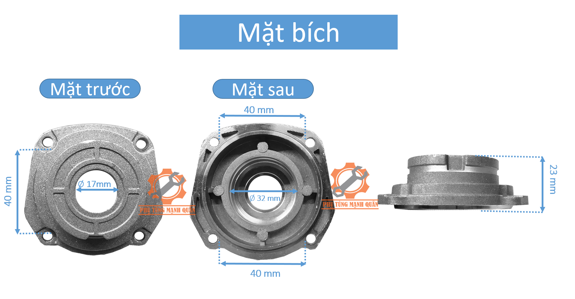 Đầu nhôm máy mài Crown 13288