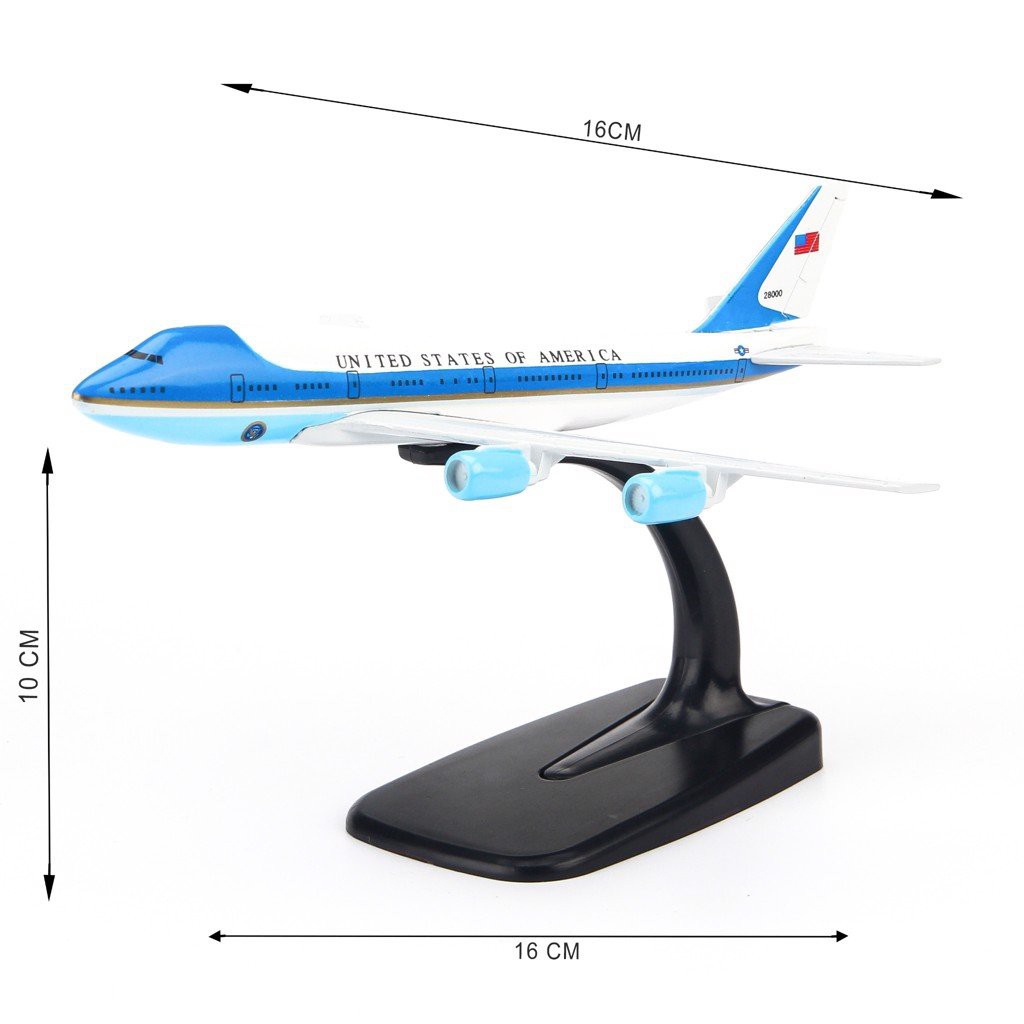 [HCM]Mô hình máy bay Air Force One Boeing B747 16cm Everfly