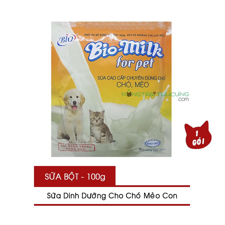 Sữa Bột Dinh Dưỡng Cho Chó Mèo Con - Bio Milk For Pet - Nông Trại Thú Cưng