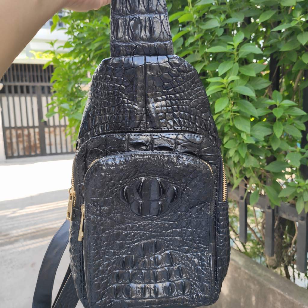 [FREE SHIP] Túi nam đeo ngực [GÙ CÁ SẤU ĐẲNG CẤP ĐÍCH THỰC]