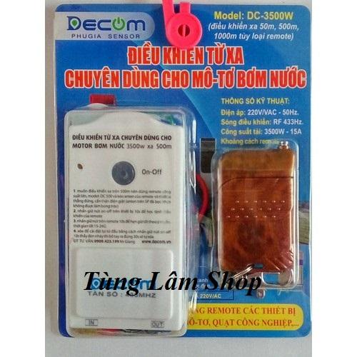 Công tắc điều khiển từ xa máy bơm công suất 3500w có hẹn giờ tắt