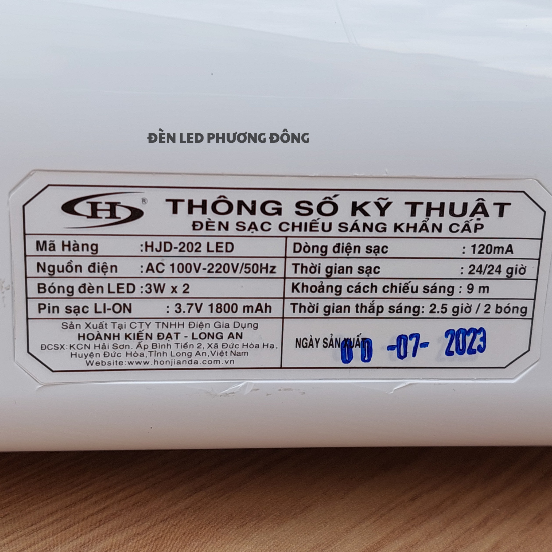 Đèn sạc LED chiếu sáng khẩn cấp Honjianda HJD-202 - Đèn mắt ếch ( Bảo Hành 24 Tháng )
