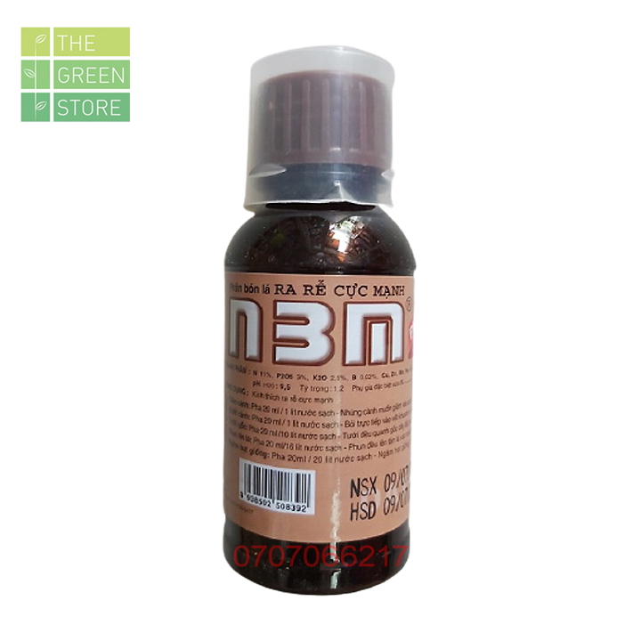 [HCM]Phân bón N3M pro (100ml) dạng lỏng kích ra rễ mạnh cây hấp thu nhanh cho hoa lan hoa hồng mai vàng cây cảnh rau màu cây ăn trái
