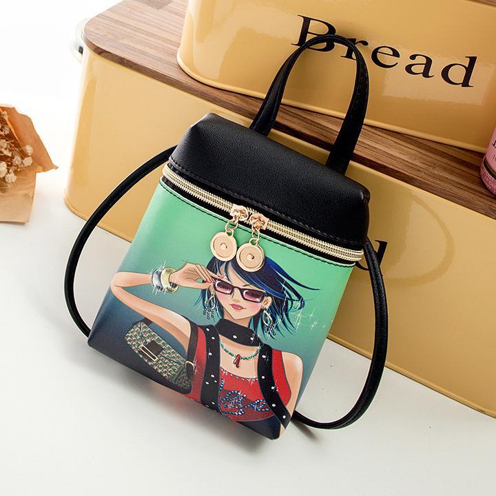 Túi xách nữ mini duyên dáng họa tiết siêu cute DHR113