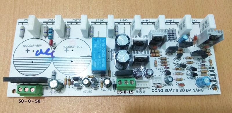 MẠCH CÔNG SUẤT 8 SÒ LIỀN NGUỒN ĐA NĂNG (1 KÊNH) - 1 MẠCH