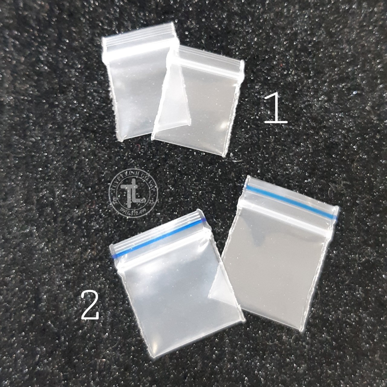 [HCM]túi zip mini số 2 (2x2cm ) 35k - 1 bịch - 100c