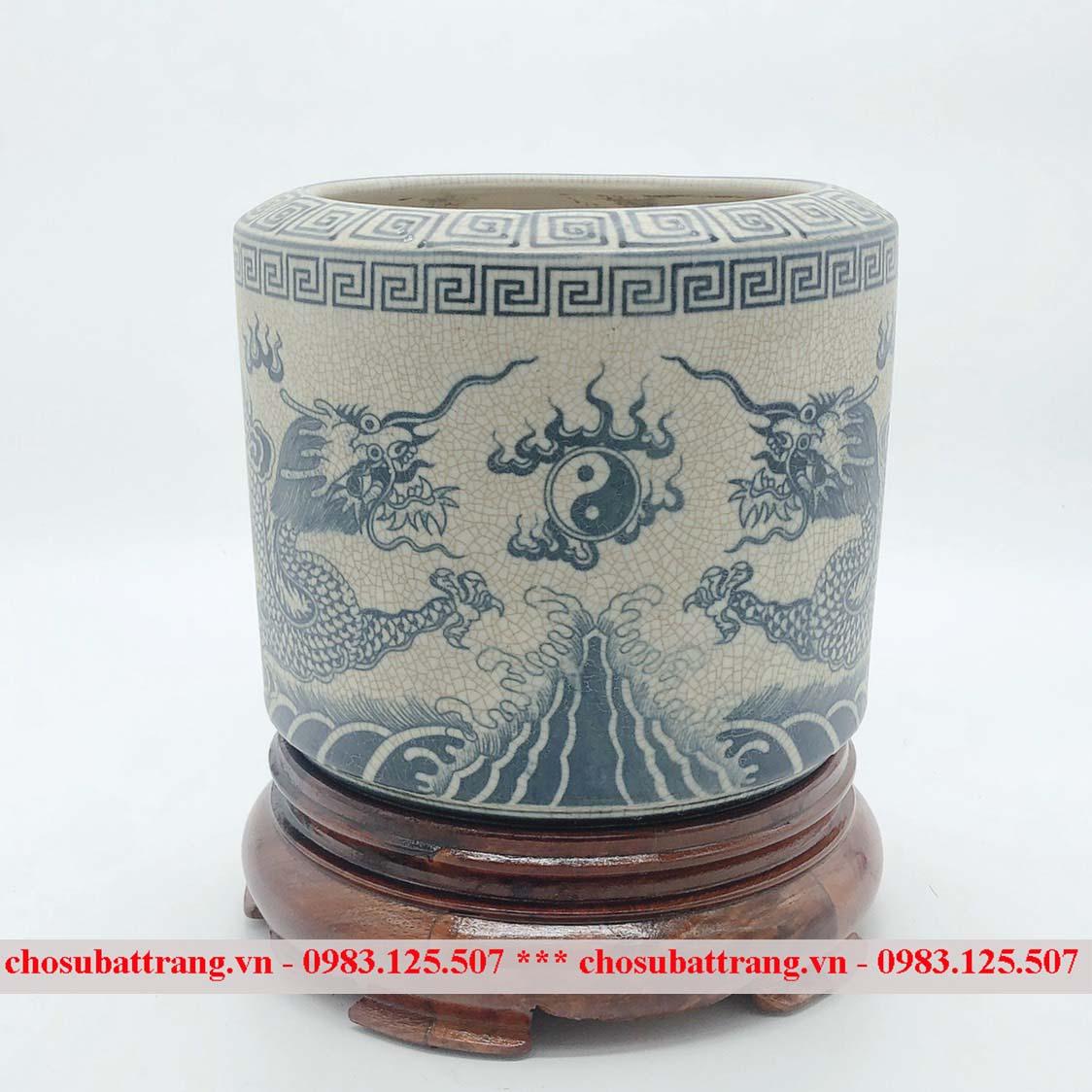 Bộ Đồ Thờ Gia Tiên Men Rạn Trơn Chợ Sứ Bát Tràng – Bộ full mua về chỉ việc thờ