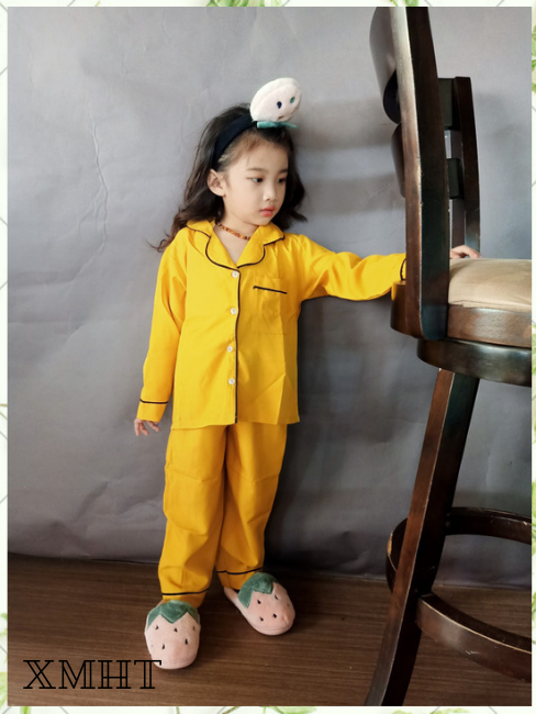 đồ bộ mặc nhà cho bé vải phi lụa mờ ( không bóng) 193