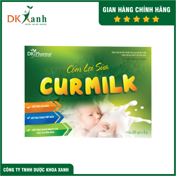 Cốm lợi sữa Curmilk (hộp 20 gói) - DK Pharma