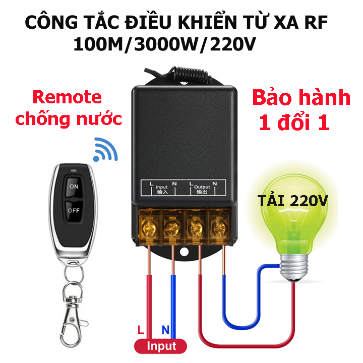 Bộ công tắc điều khiển từ xa cho máy bơm nước máy rửa xe công xuất lớn