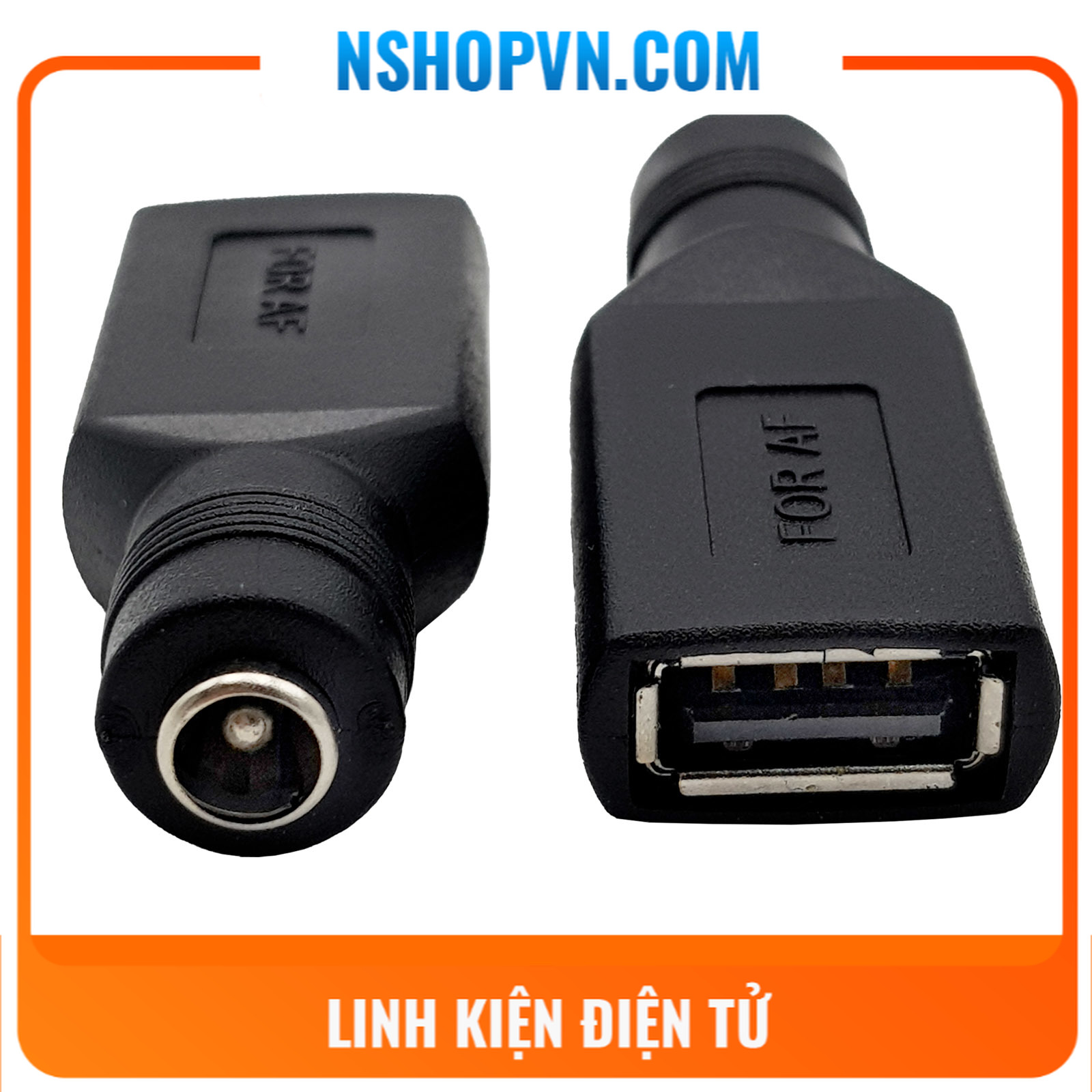 Đầu chuyển đổi dc 5.5x2.1mm sang usb cái