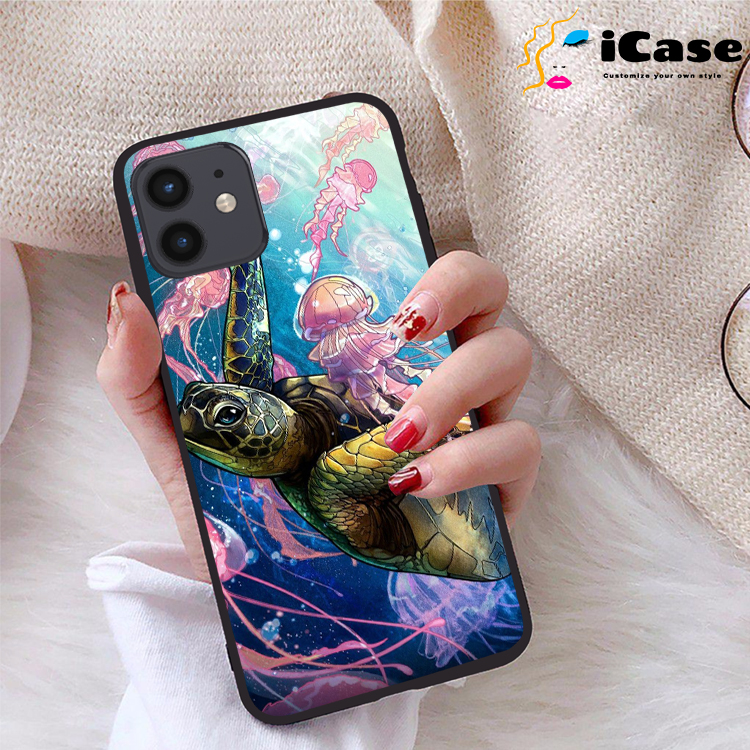 Ốp lưng iPhone 12 viền dẻo TPU BST Sea