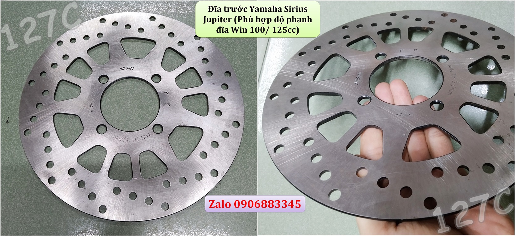 [HCM] Đĩa trước Yamaha Sirius Jupiter (Phù hợp Win 100/ 125cc)