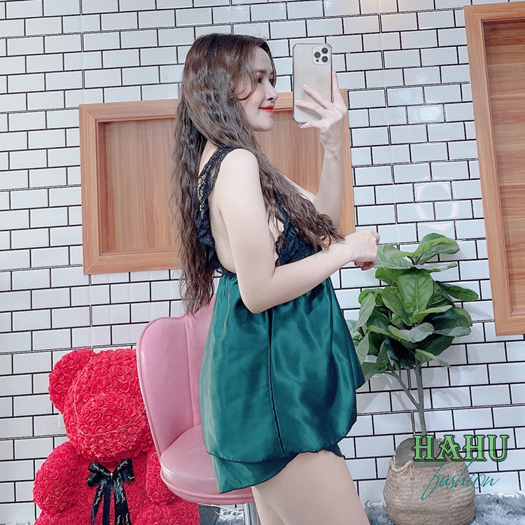 Đồ ngủ ren nữ bigsize không mút lụa phi 2 dây ren mịn mịn quyến rủ DN2
