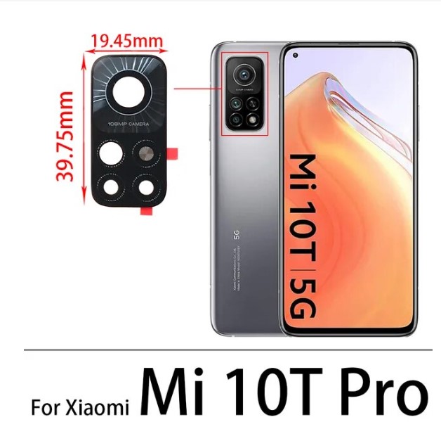 Kính camera sau Xiaomi Redmi Note 7 Pro Note 8 Pro Note 9S Note 10 Pro Note 11 Pro K20 K30 Pro K40 Pro Mi10T Mi11T