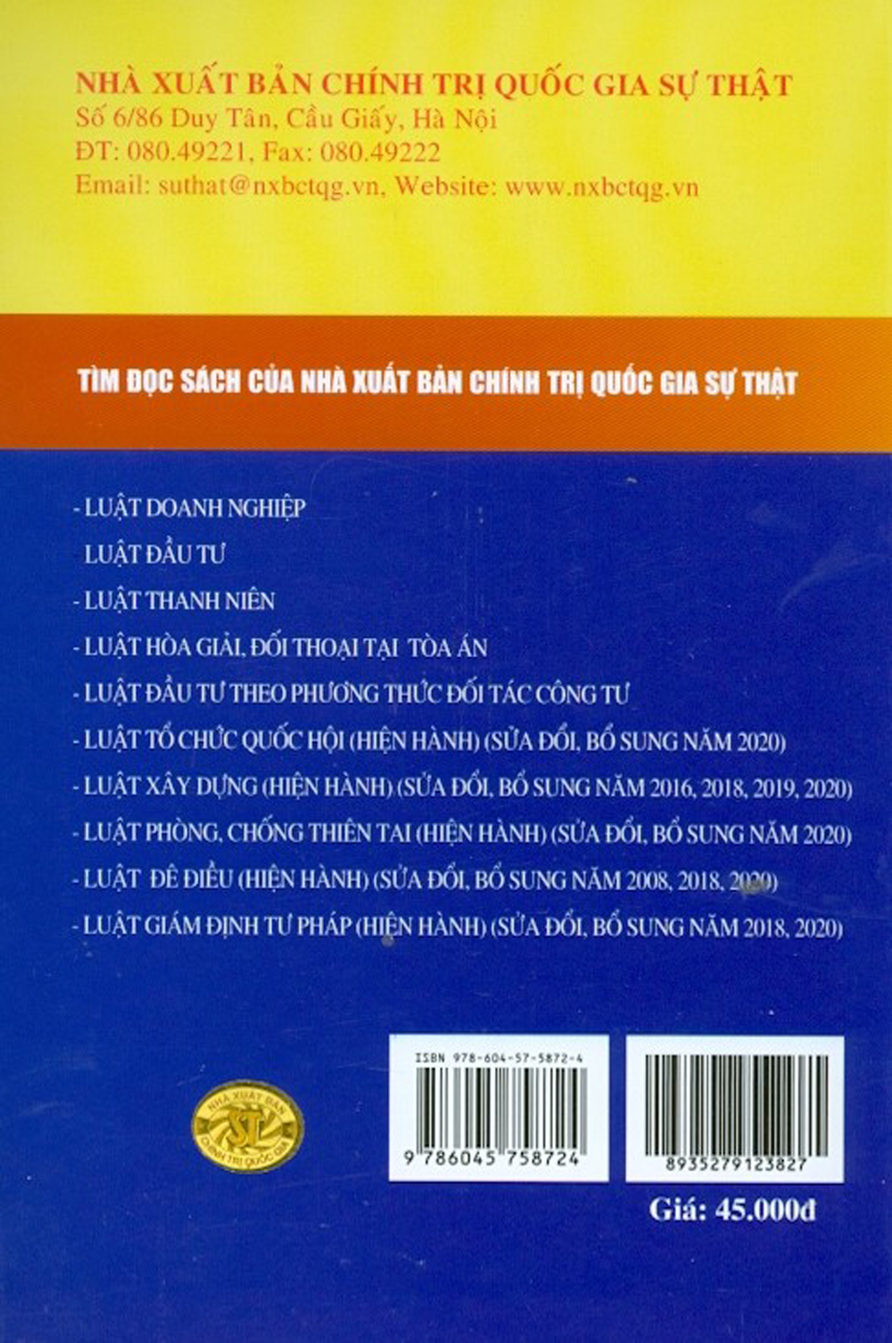 Luật ban hành văn bản quy phạm pháp luật (hiện hành) (sửa đổi, bổ sung năm 2020)