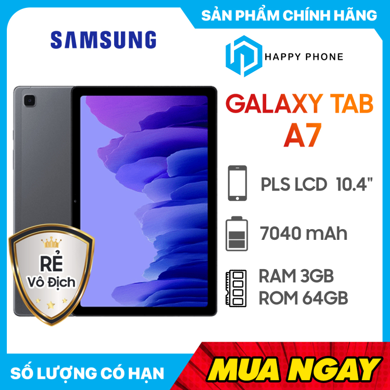 Máy Tính Bảng Samsung Galaxy Tab A7 (3GB/64GB) - Hàng chính hãng, mới 100%, Nguyên Seal, Bảo hành 12 tháng chính hãng