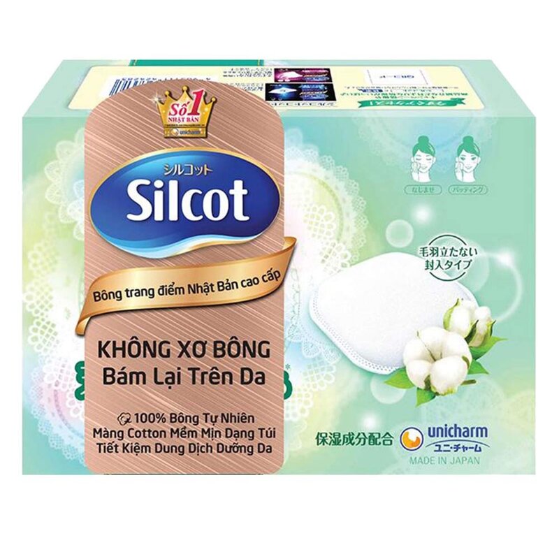 Bông Tẩy Trang Cao Cấp Silcot Soft Touch Premium Cotton 66 Miếng